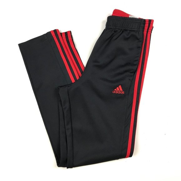 adidas Pants - 🌵 Adidas High Rise Track Pants Joggers Gray Red